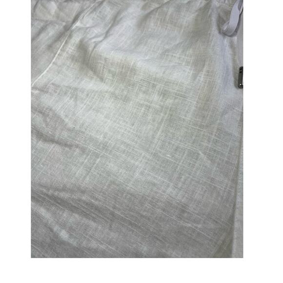 NWT DKNY Linen Blend Cargo Shorts, White, size 1X, Plus Size, Pull-On Drawstring - Picture 14 of 15